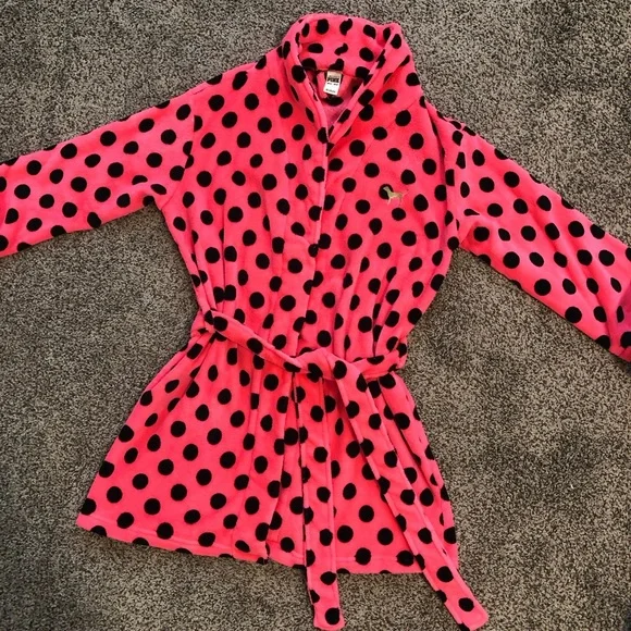 PINK Short Cozy Robe - Picture 2 of 7